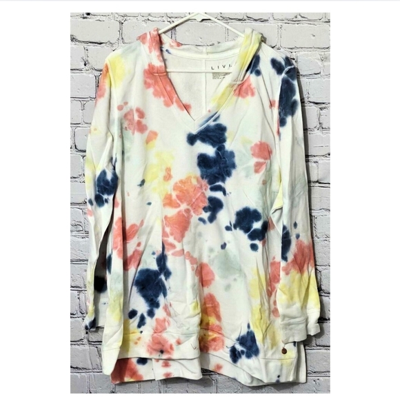 🔥LANE BRYANT-LIVI ACTIVEWEAR TIE DYE HOODIE - Picture 3 of 11